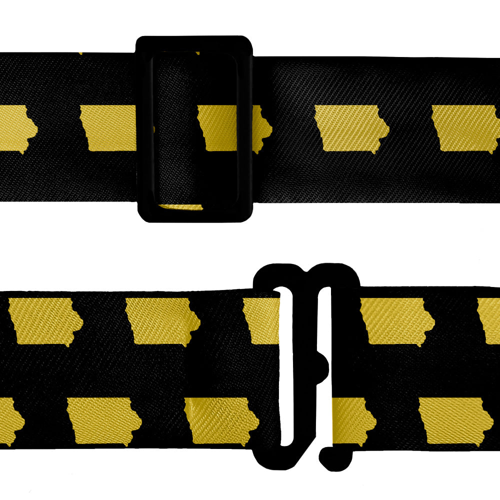 Iowa State Outline Bow Tie - Bow Tie Hardware - Knotty Tie Co.