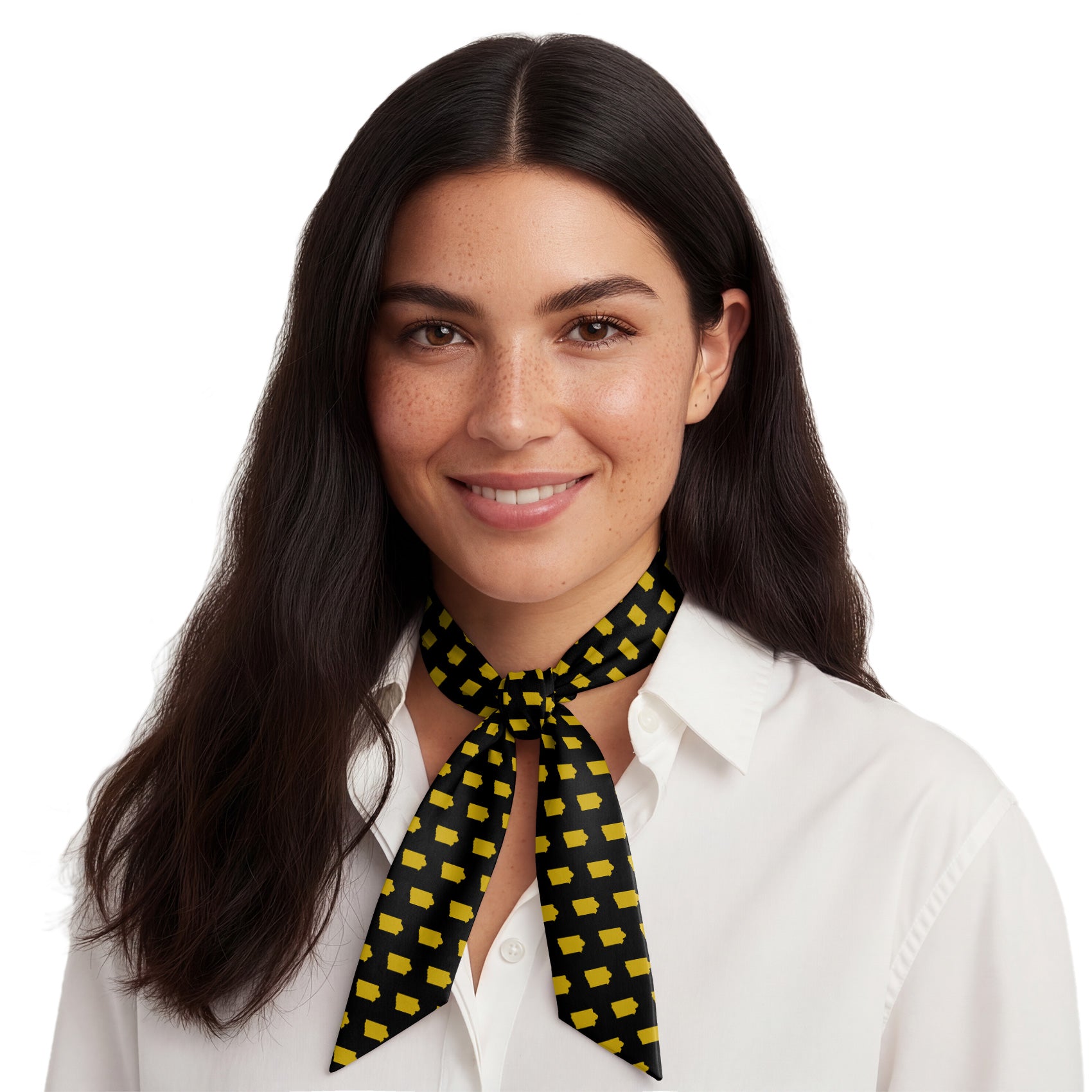 Iowa State Outline Hair Scarf - Neck Scarves - Knotty Tie Co.