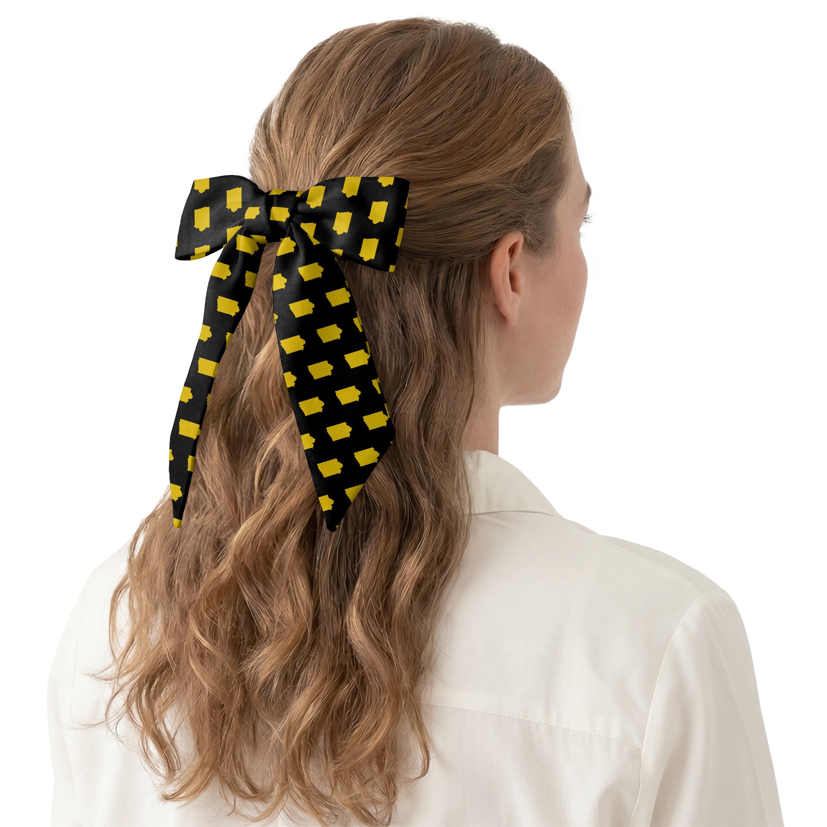 Iowa State Outline Hair Scarf - Hair Scarf - Knotty Tie Co.