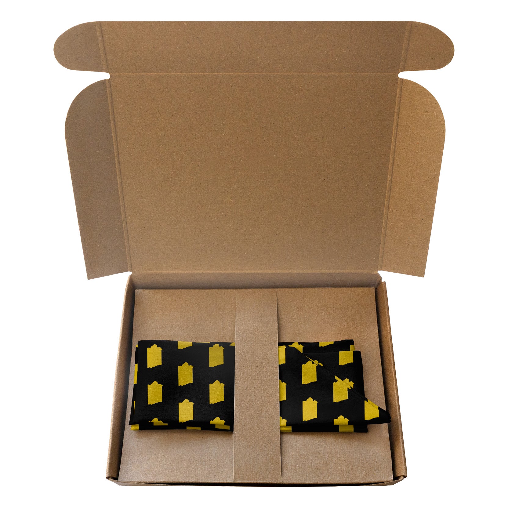 Iowa State Outline Hair Scarf - Packaging - Knotty Tie Co.