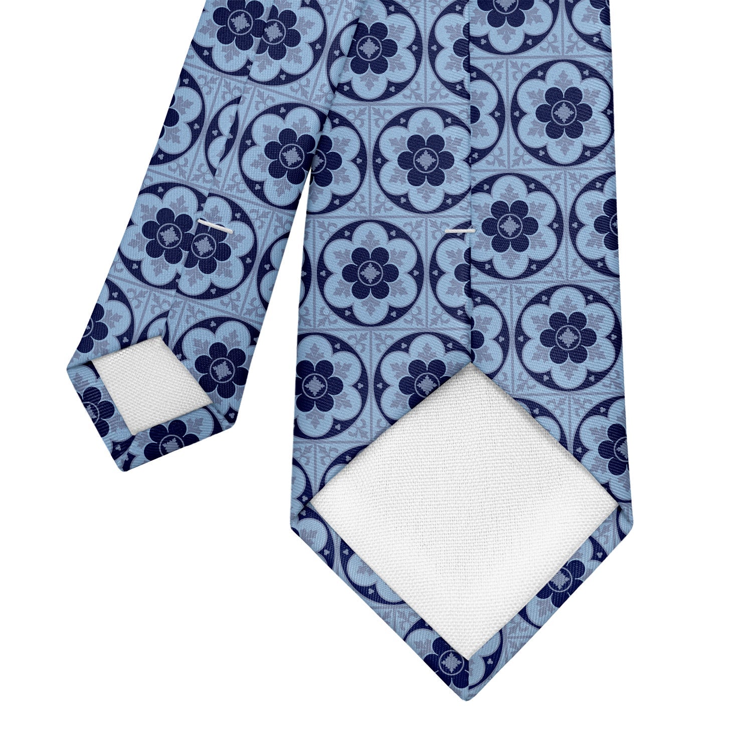 Iron Blossom Necktie - Tipping - Knotty Tie Co.