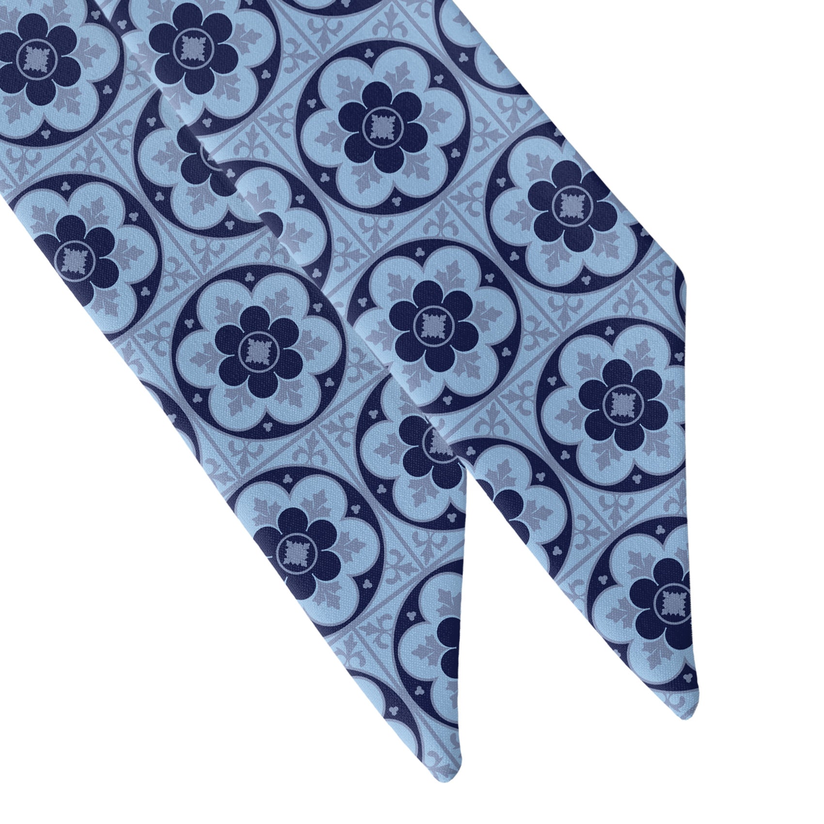 Iron Blossom Hair Scarf - Scarf Tapered Ends - Knotty Tie Co.