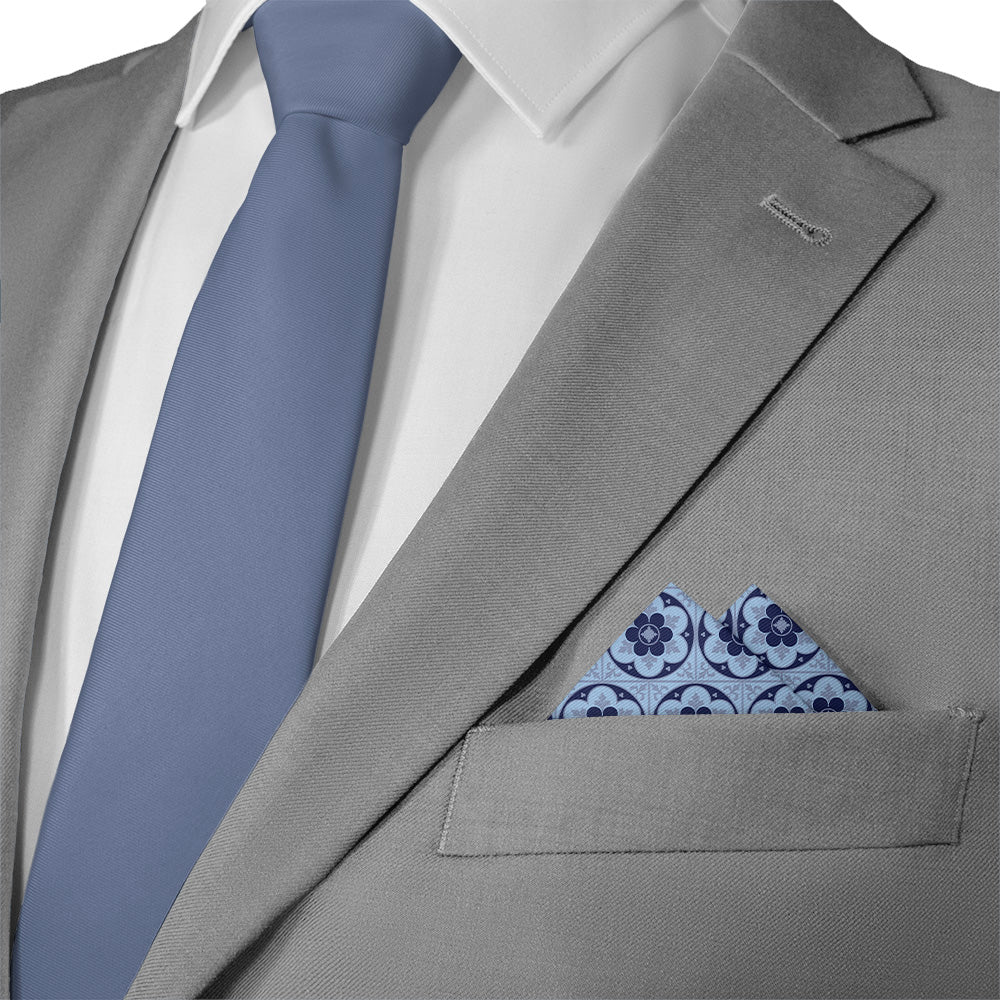 Iron Blossom Pocket Square - 12" Square - Knotty Tie Co.