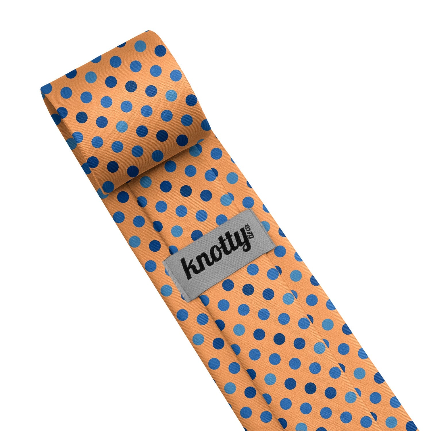 Ithica Dots Necktie - Tag - Knotty Tie Co.