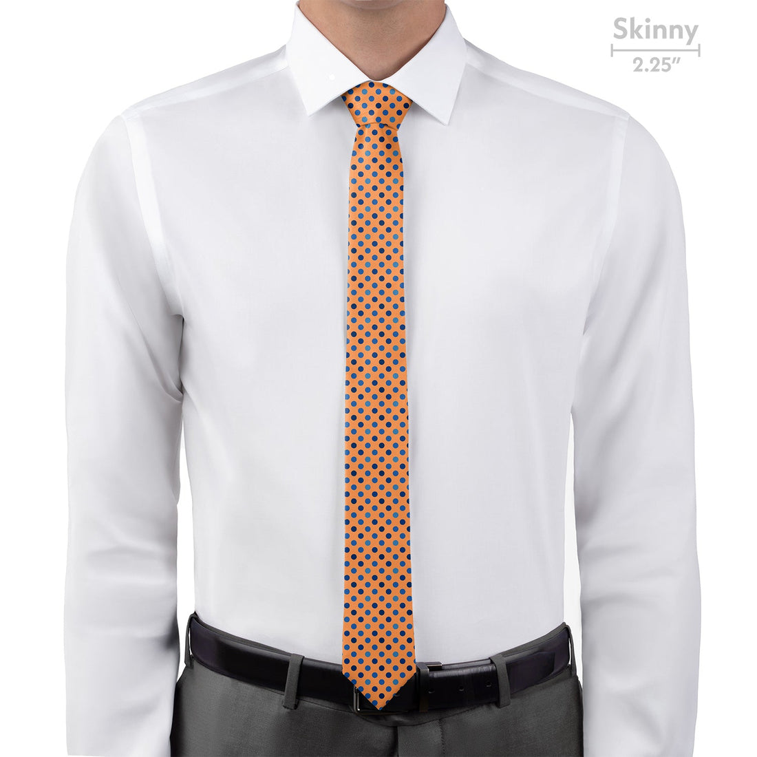 Ithica Dots Necktie - Skinny - Knotty Tie Co.