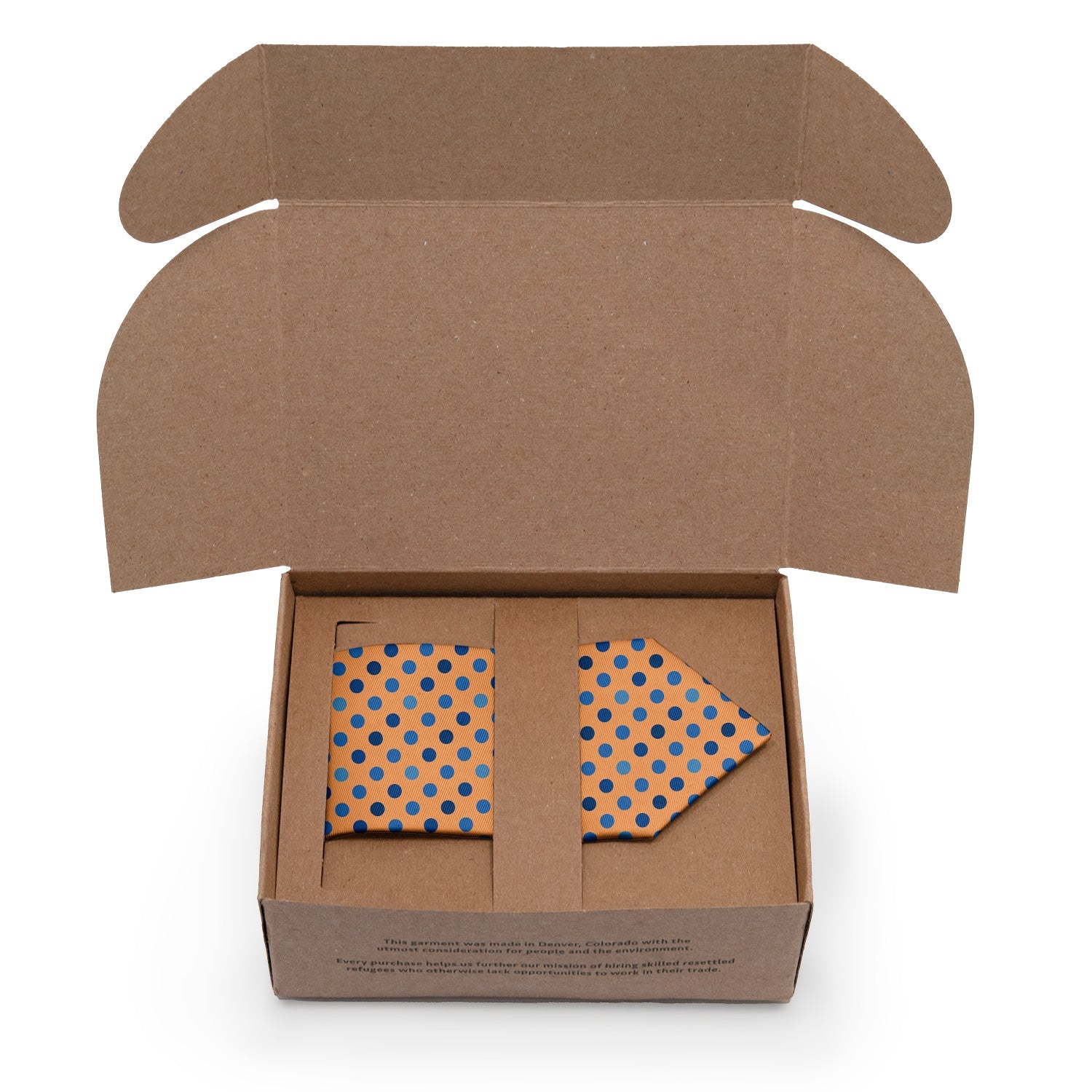 Ithica Dots Necktie - Packaging - Knotty Tie Co.