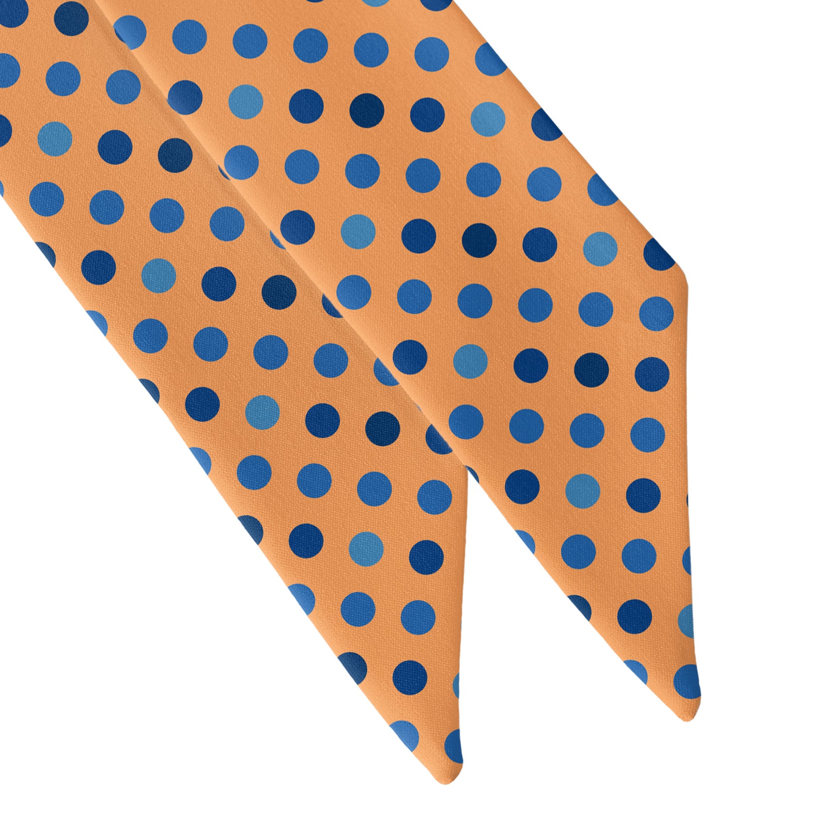 Ithica Dots Hair Scarf - Scarf Tapered Ends - Knotty Tie Co.