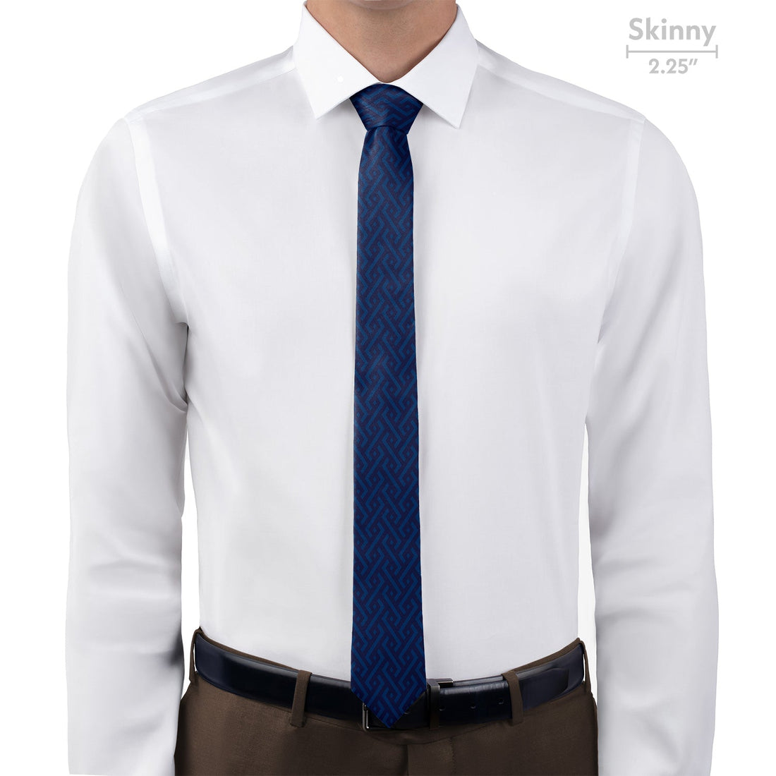 Jarvis Geometric Necktie - Skinny - Knotty Tie Co.