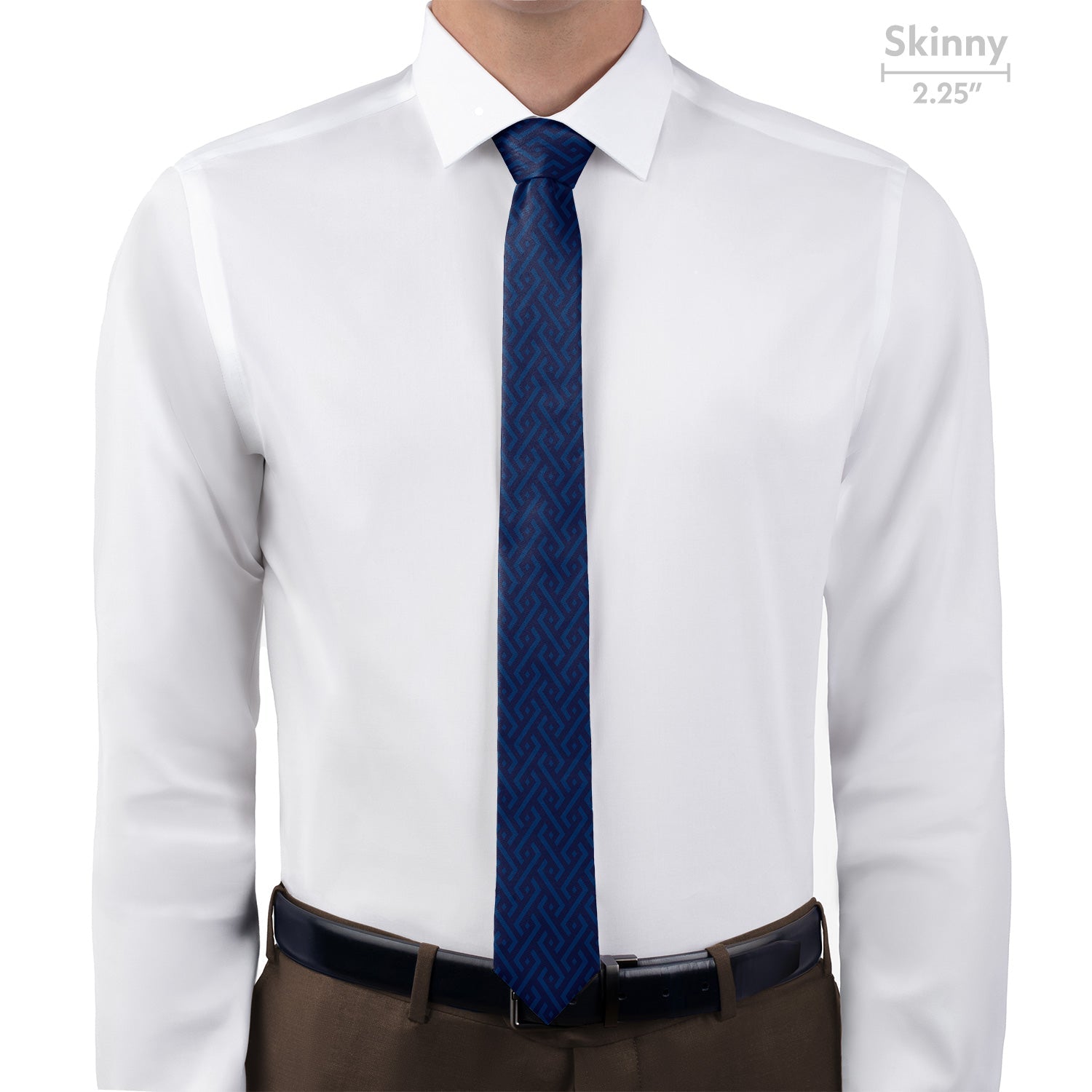 Jarvis Geometric Necktie - Skinny - Knotty Tie Co.