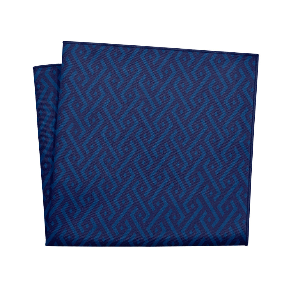 Jarvis Geometric Pocket Square - 12" Square - Knotty Tie Co.