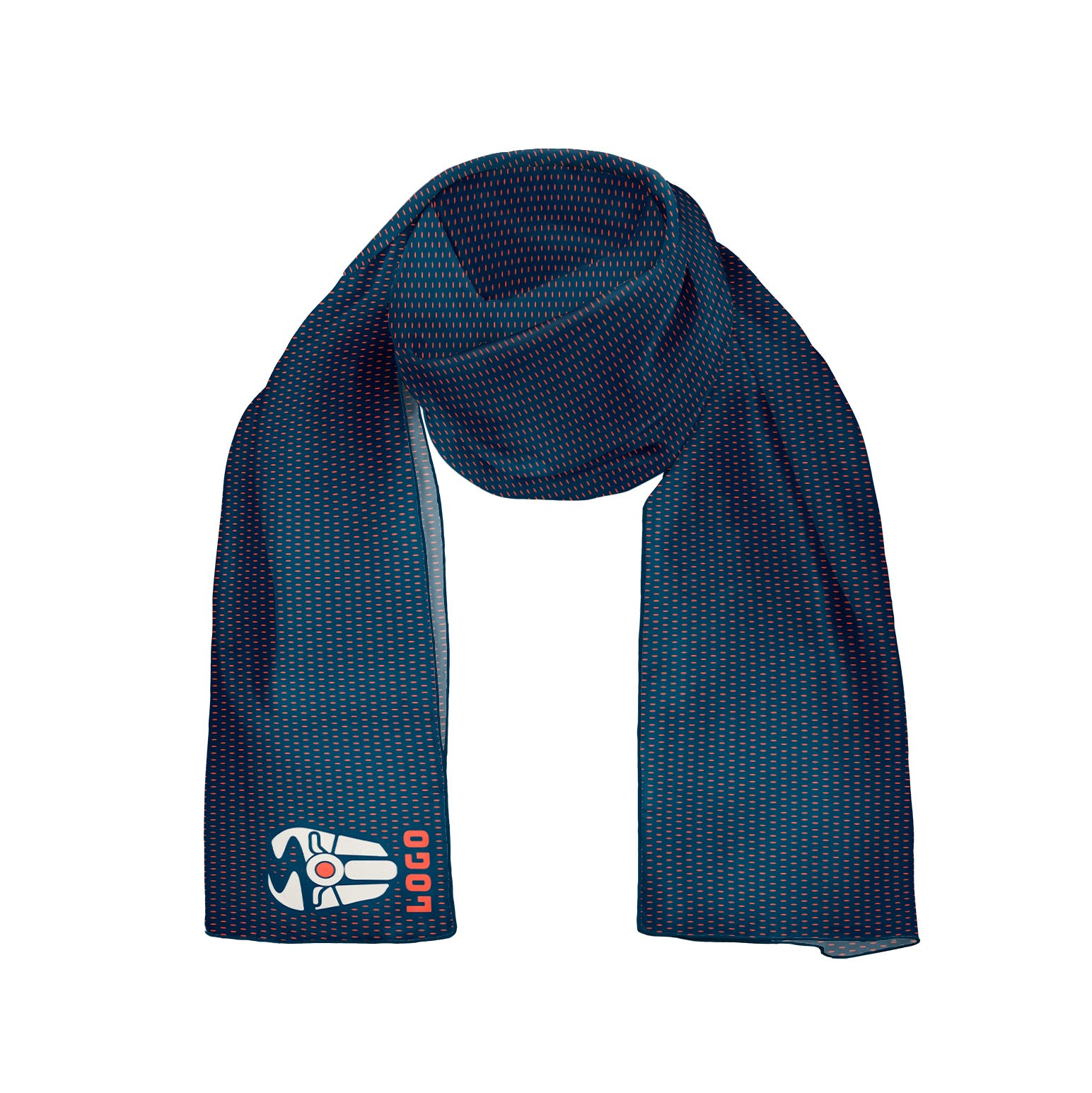 Jersey 1 54 x 12 Rectangle Chiffon Logo Scarf - Knotty Tie Co.