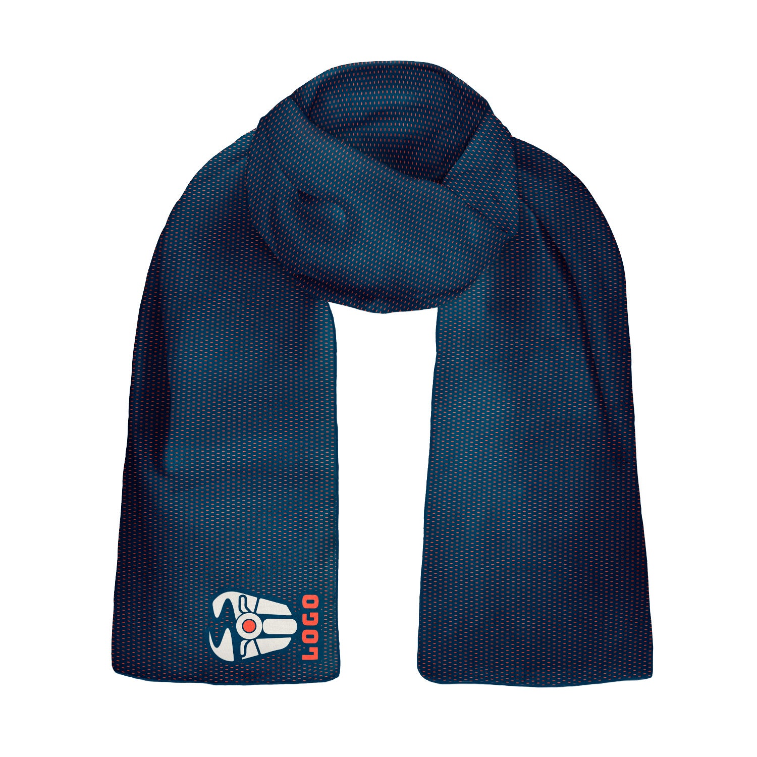 Jersey 1 60 x 18 Rectangle Chiffon Logo Scarf - Knotty Tie Co.