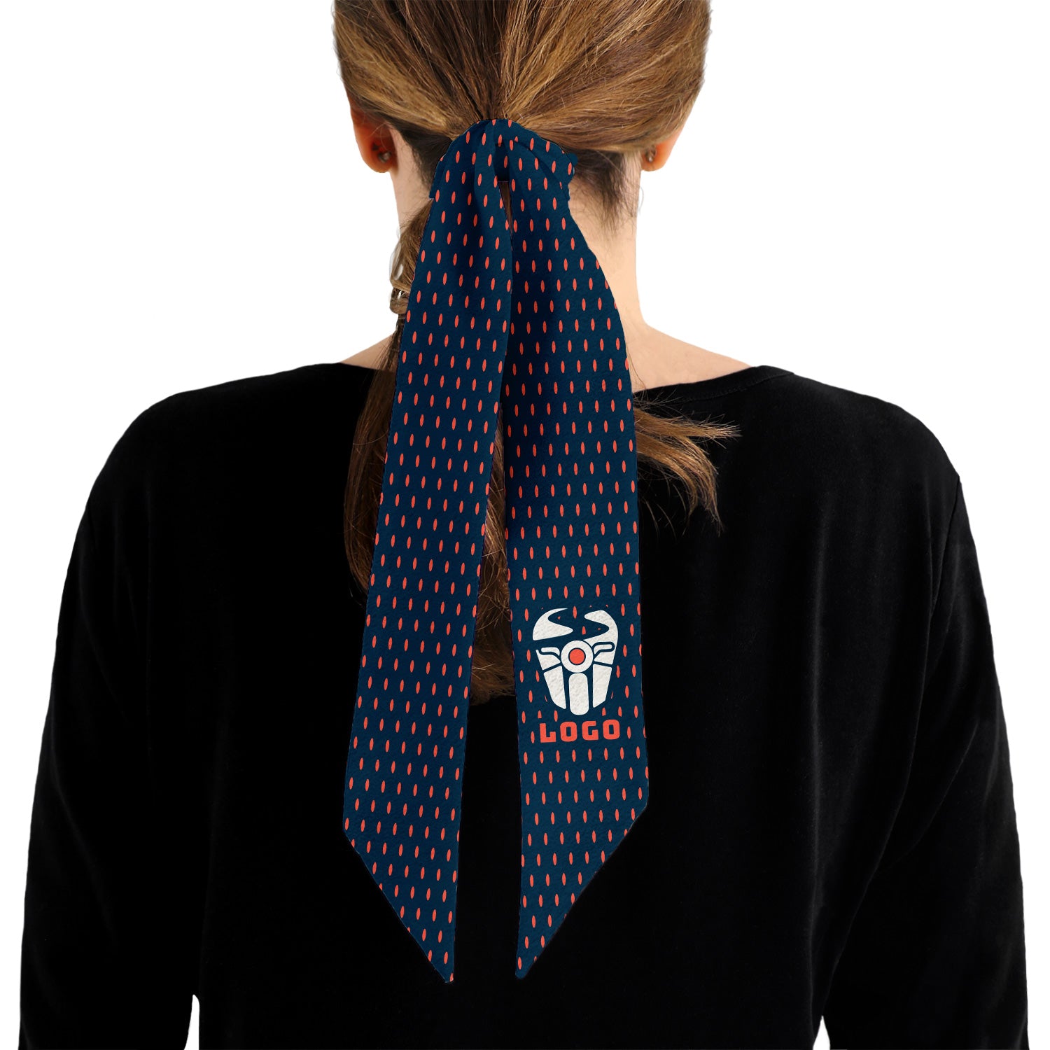Jersey 1 Hair Pony Tail Logo Scarf - Knotty Tie Co.