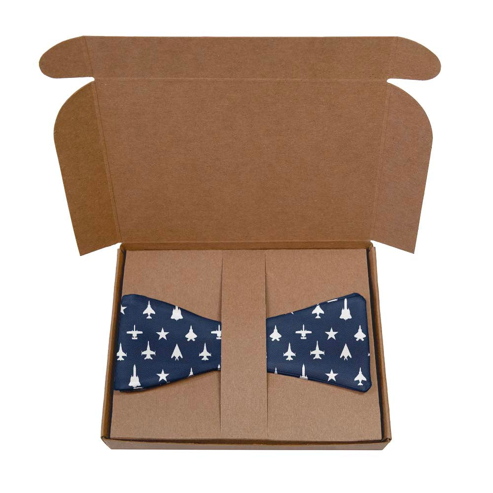 Jets Bow Tie- Kraft Gift Box Packaging - Knotty Tie Co.