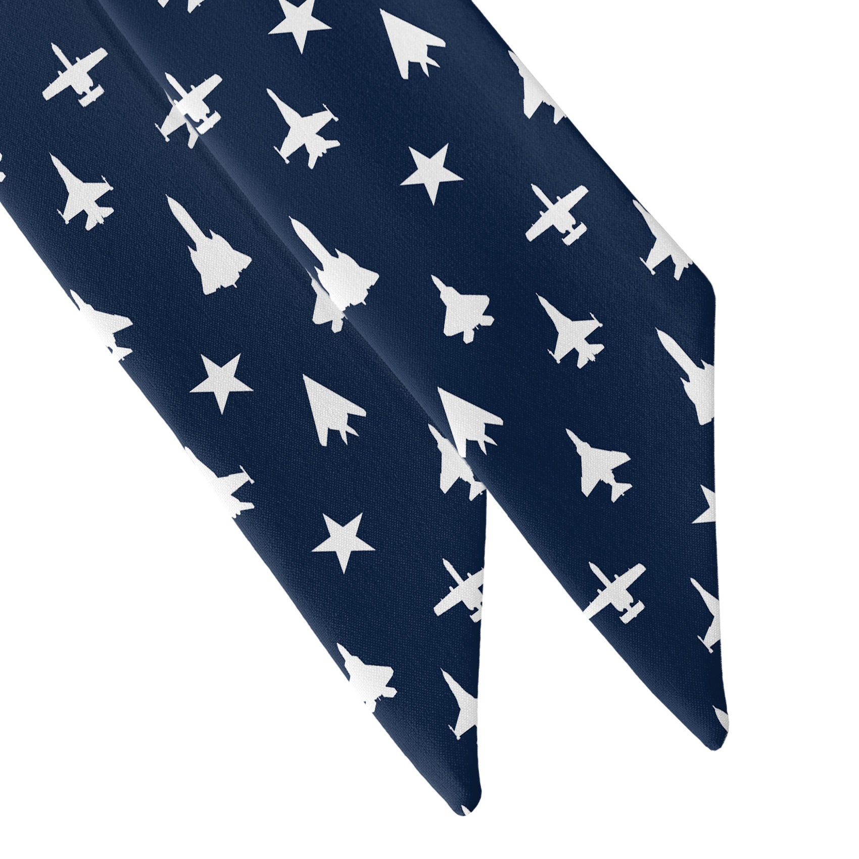 Jets Hair Scarf - Scarf Tapered Ends - Knotty Tie Co.