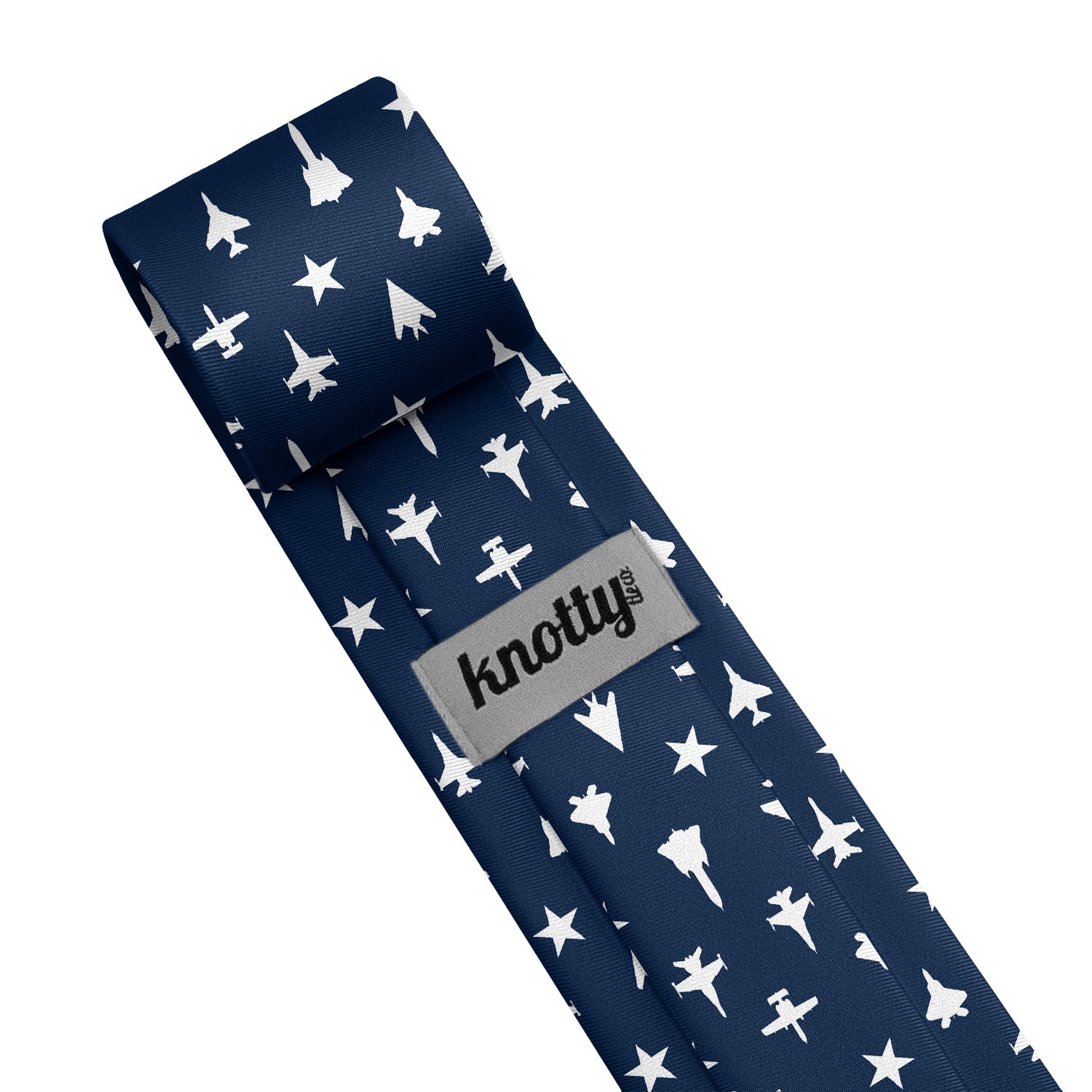 Jets Necktie - Tag - Knotty Tie Co.
