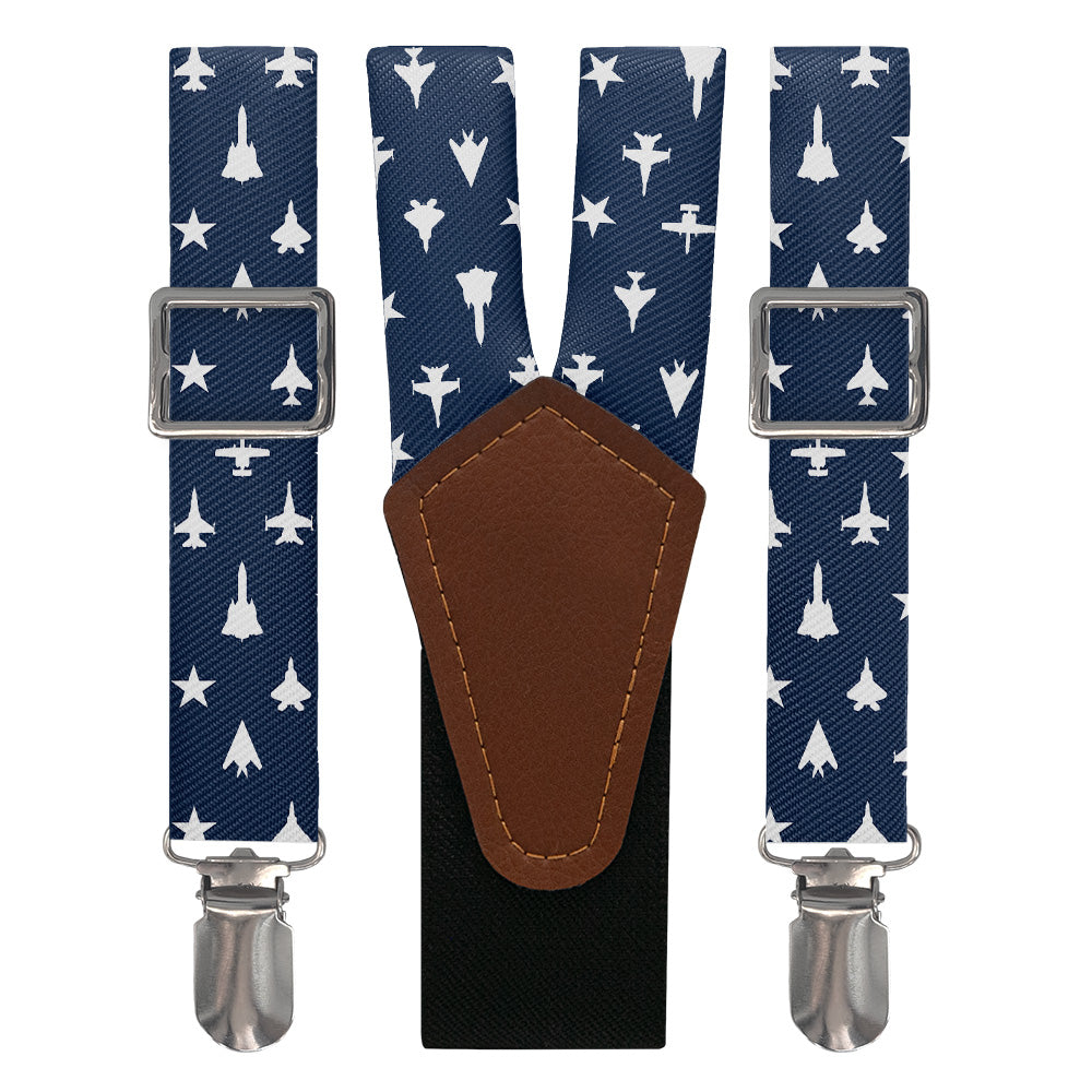 Jets Suspenders - Main View - Knotty Tie Co.