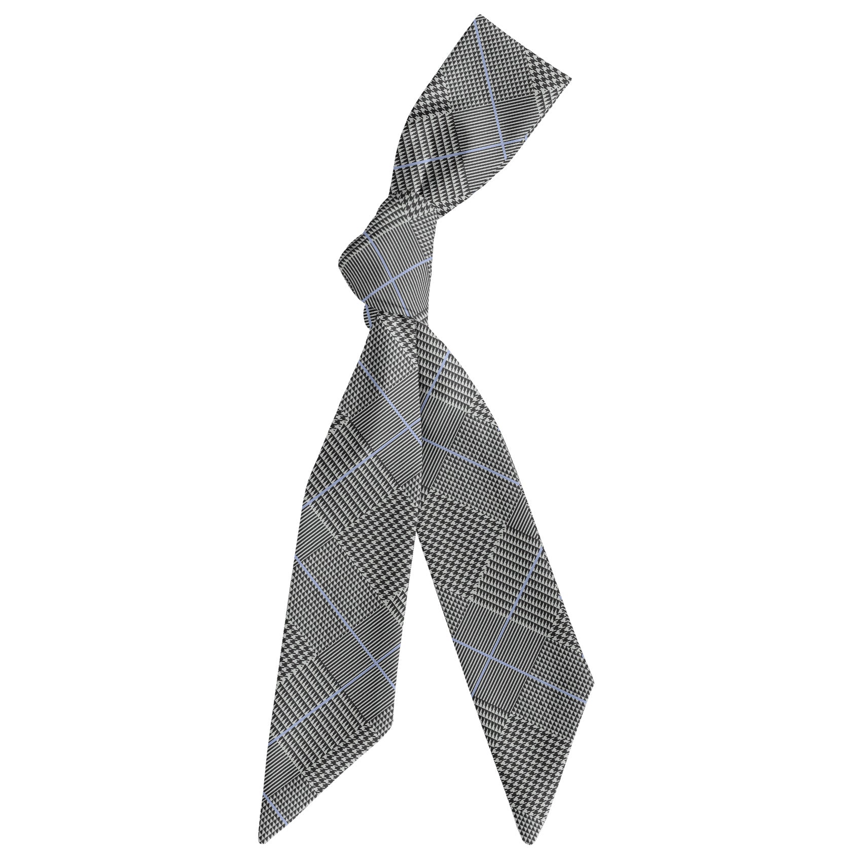 Jezebel Plaid Hair Scarf - Scarf Tied Into Knot - Knotty Tie Co.