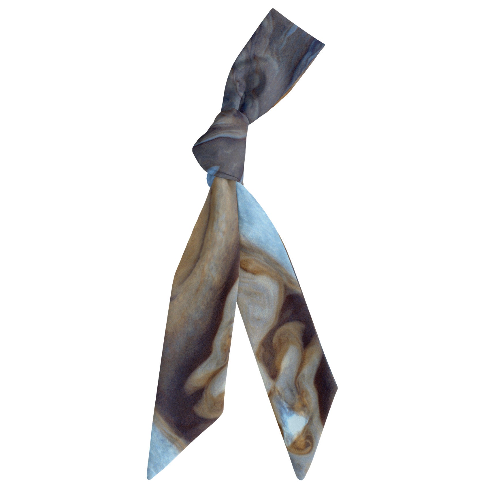 Jupiter's Spot Hair Scarf - Scarf Tied Into Knot - Knotty Tie Co.