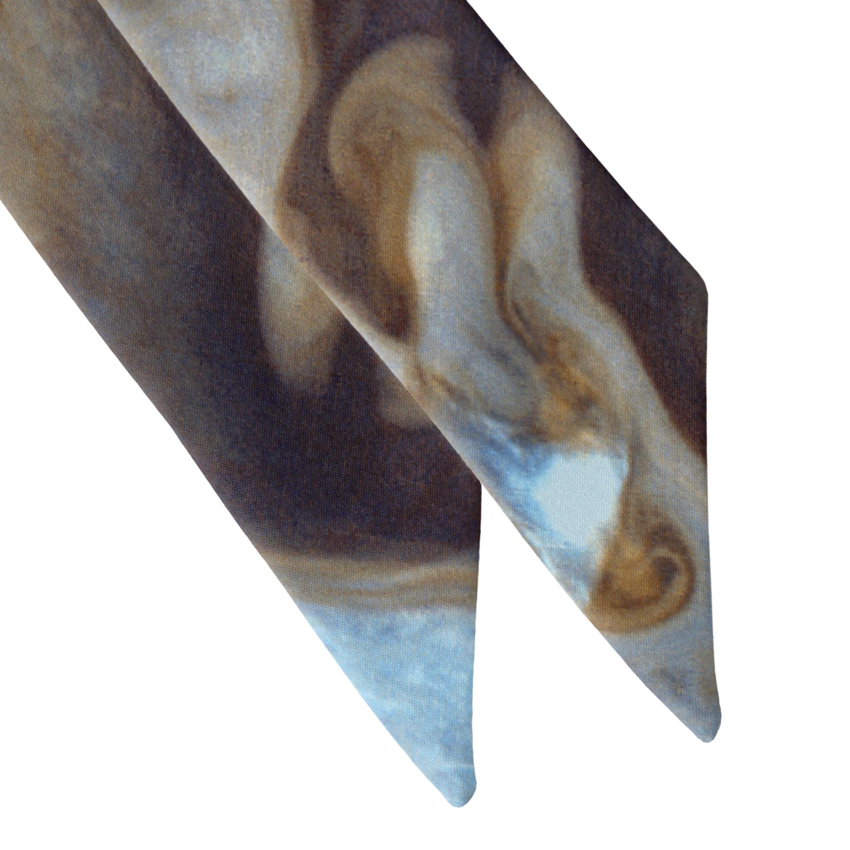 Jupiter's Spot Hair Scarf - Scarf Tapered Ends - Knotty Tie Co.
