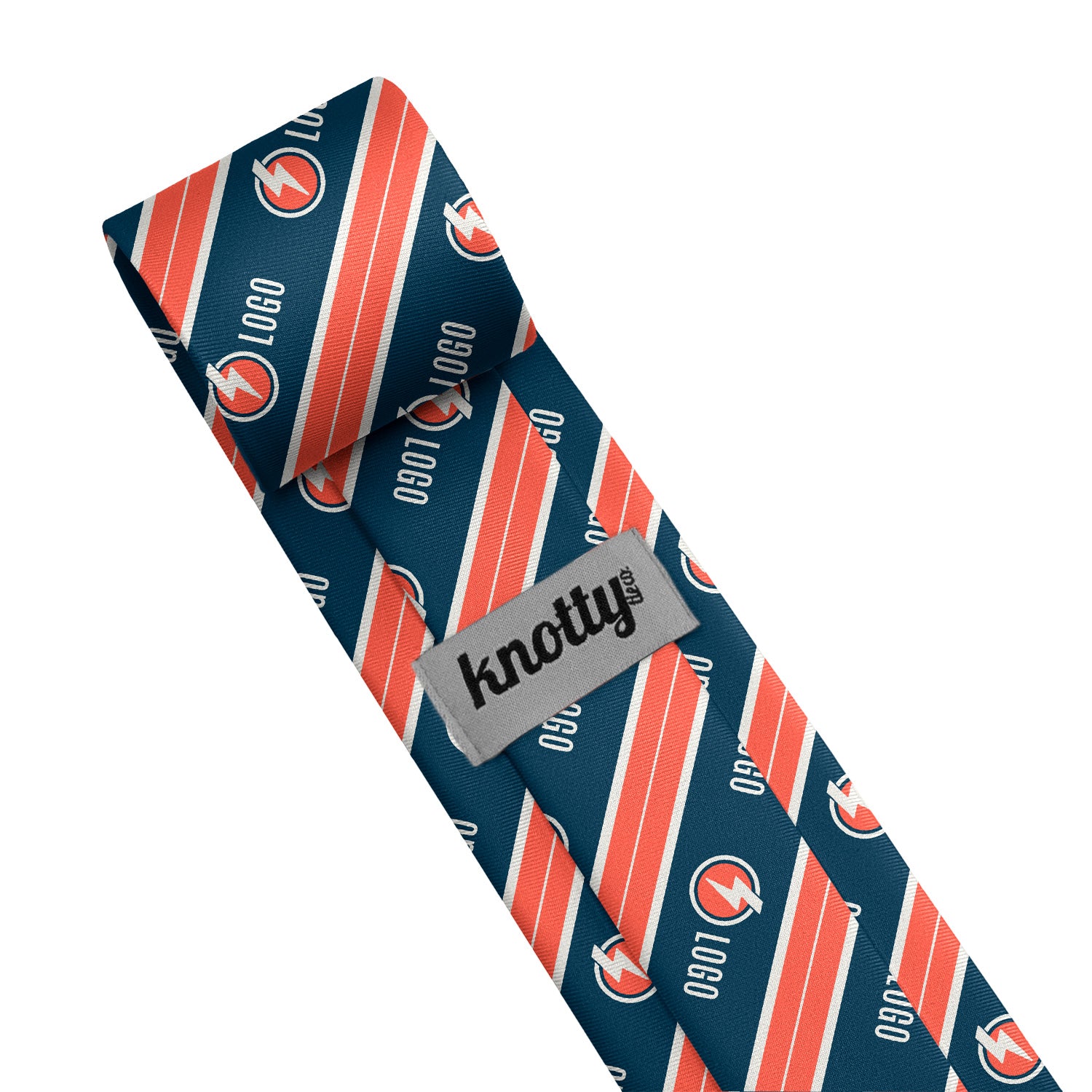 Custom Kalamath 2 Logo Tie - Tag - Knotty Tie Co.