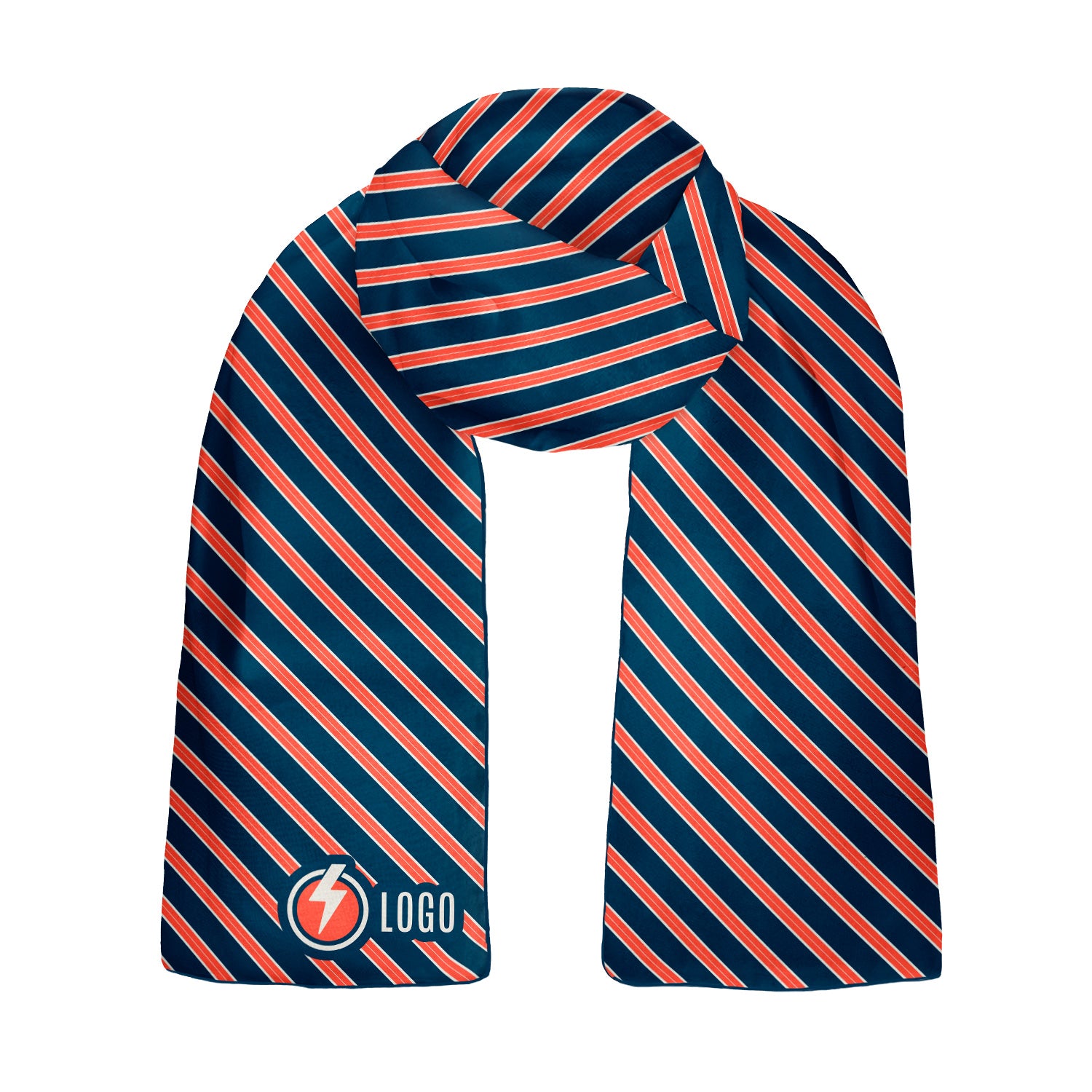 Kalamath 4 60 x 18 Rectangle Chiffon Logo Scarf - Knotty Tie Co.