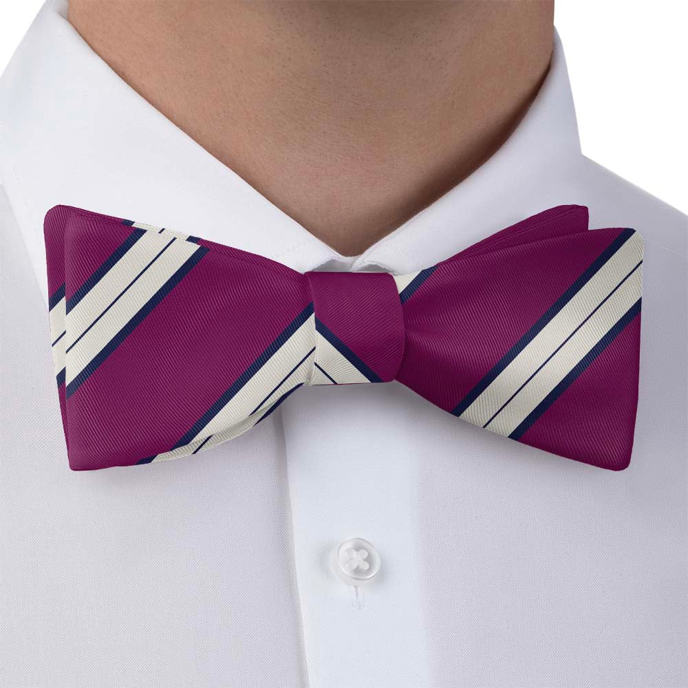 Kalamath Stripe Bow Tie - Self Tie Bow Tie - Knotty Tie Co.