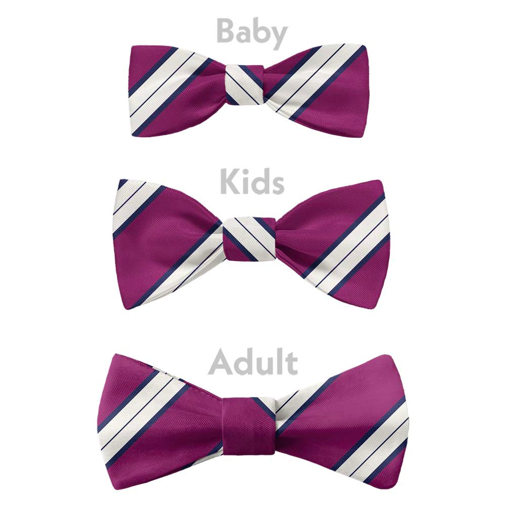 Kalamath Stripe Bow Tie - Bow Sizes - Knotty Tie Co.