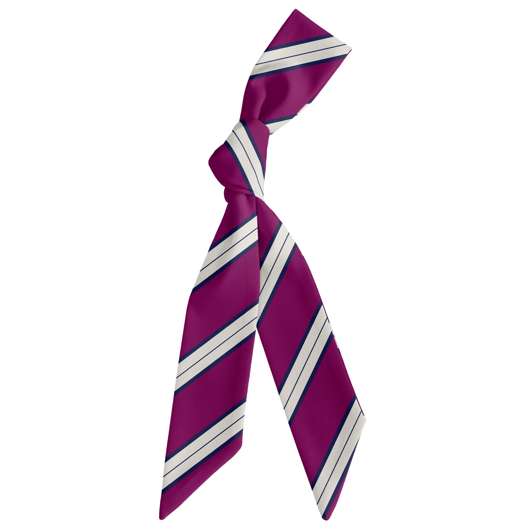 Kalamath Stripe Hair Scarf - Scarf Tied Into Knot - Knotty Tie Co.