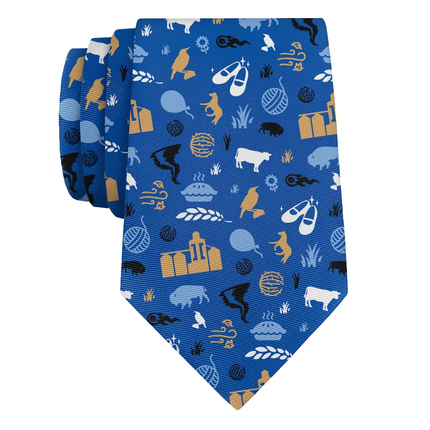 Kansas State Heritage Necktie - Rolled - Knotty Tie Co.
