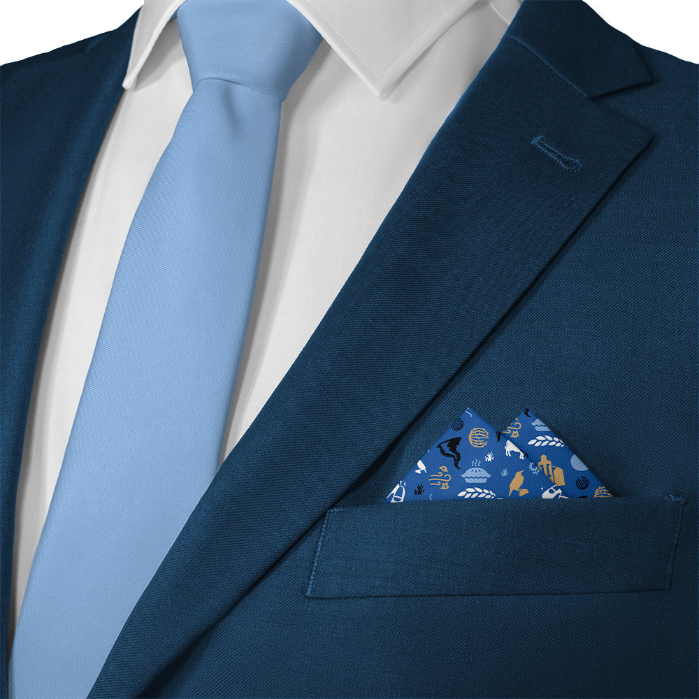 Kansas State Heritage Pocket Square - Matching Necktie- Knotty Tie Co.