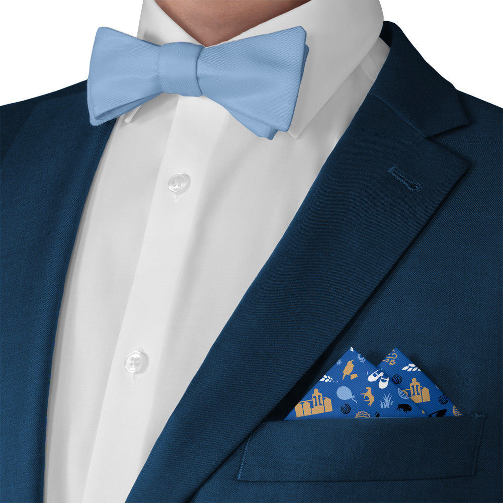 Kansas State Heritage Pocket Square - Matching Bow Tie - Knotty Tie Co.