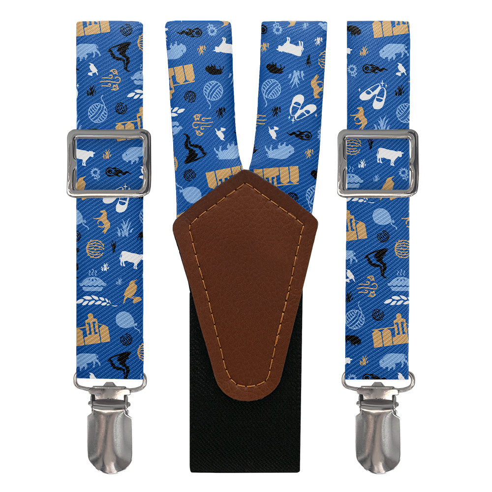 Kansas State Heritage Suspenders - Main View - Knotty Tie Co.