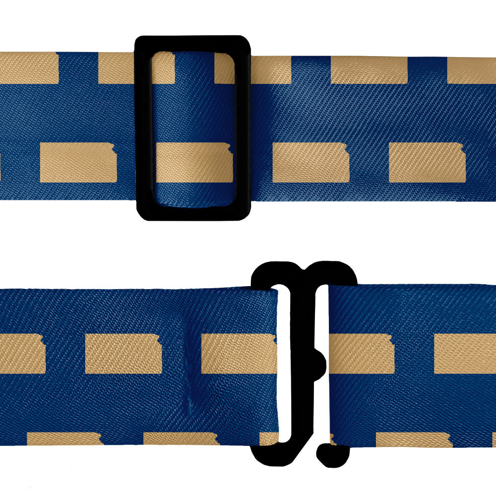 Kansas State Outline Bow Tie - Bow Tie Hardware - Knotty Tie Co.