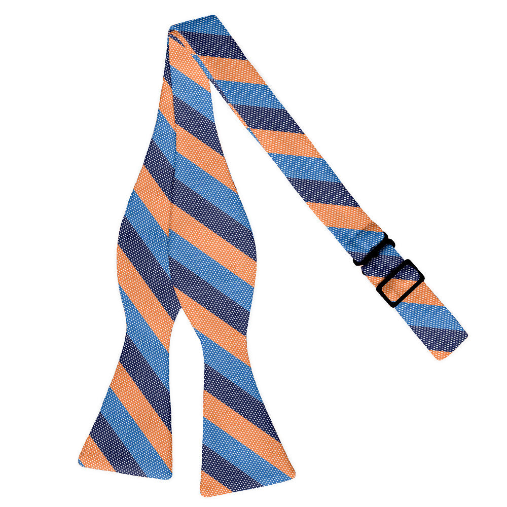 Kent Stripe Bow Tie - Self Tie Flat - Knotty Tie Co.