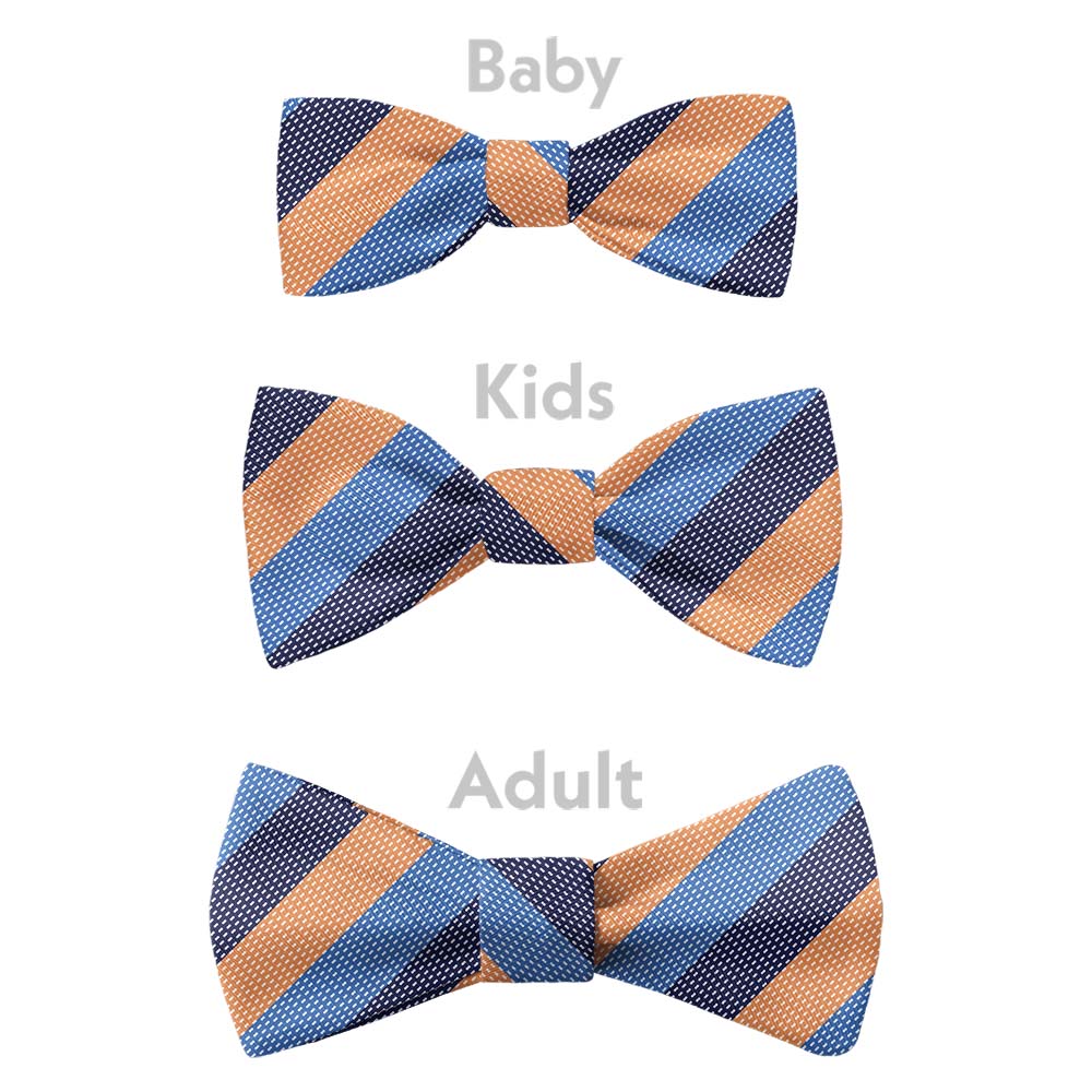 Kent Stripe Bow Tie - Bow Sizes - Knotty Tie Co.