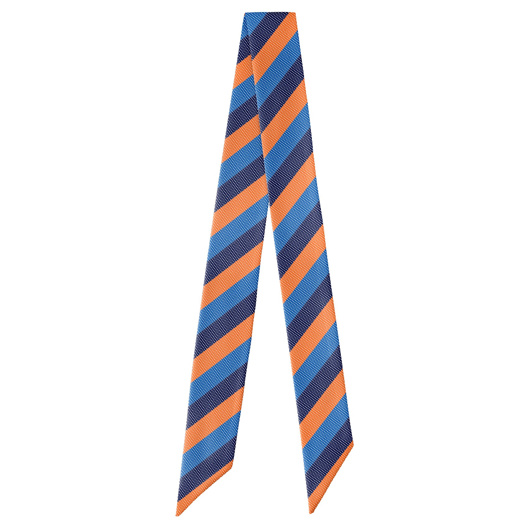 Kent Stripe Hair Scarf - Full View of Hair Scarf - Knotty Tie Co.