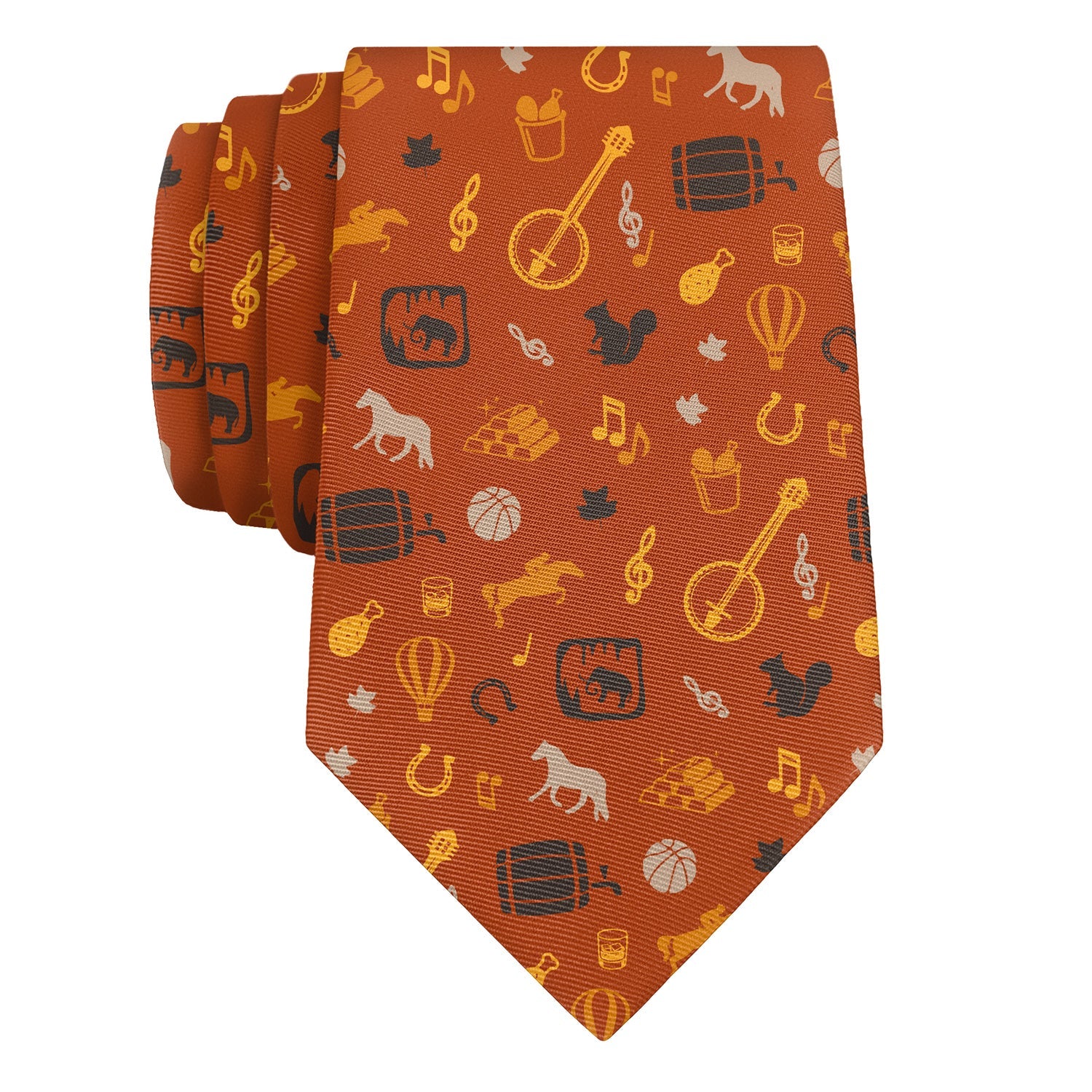 Kentucky State Heritage Necktie - Rolled - Knotty Tie Co.