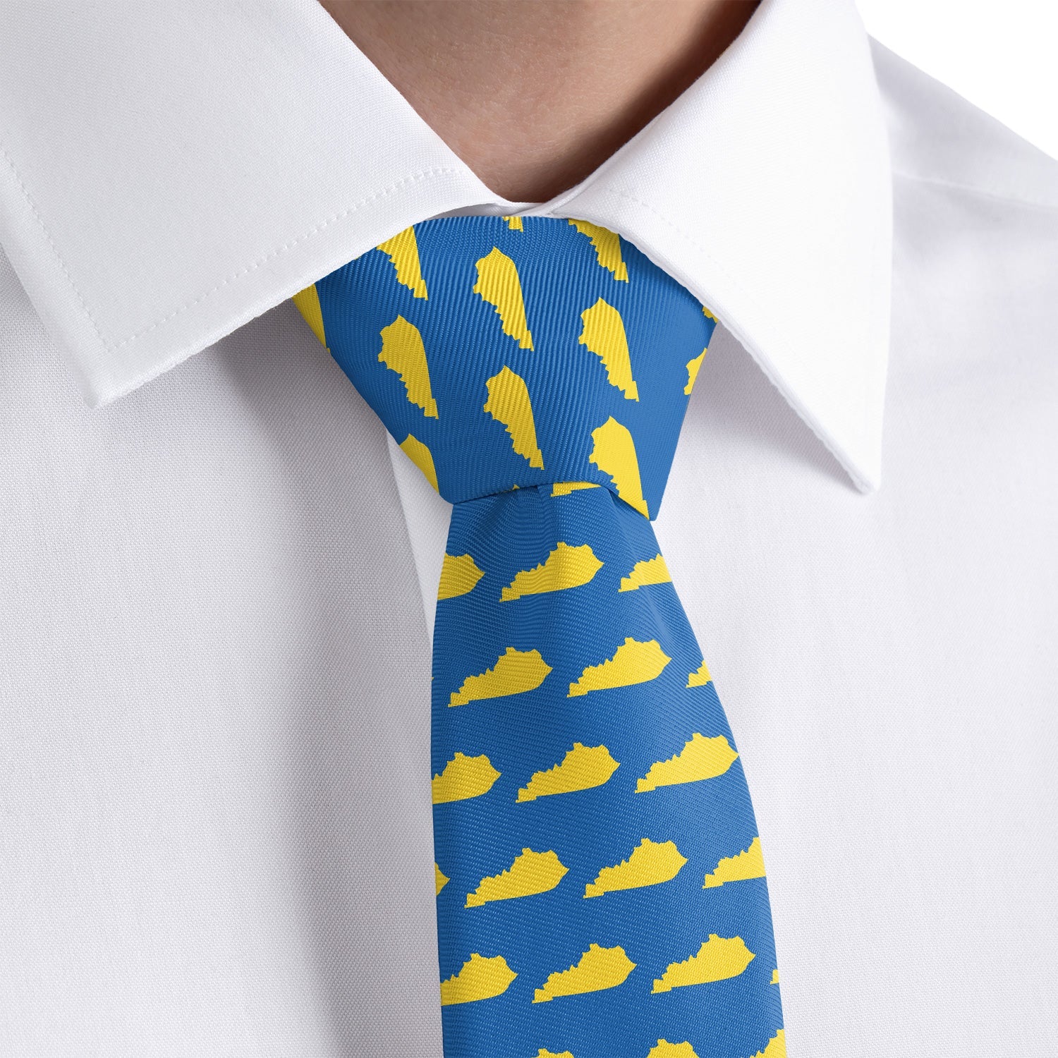 Kentucky State Outline Necktie - Dress Shirt - Knotty Tie Co.
