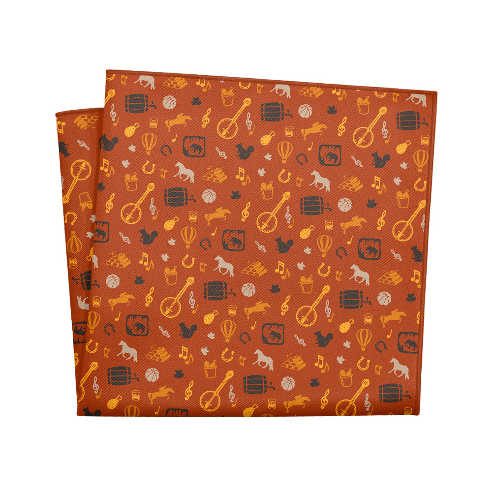 Kentucky State Heritage Pocket Square - 12" Square - Knotty Tie Co.