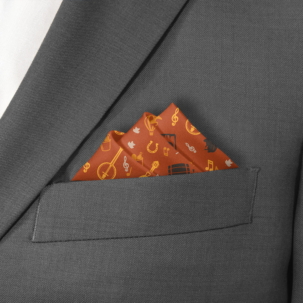 Kentucky State Heritage Pocket Square - Stairs Fold - Knotty Tie Co.