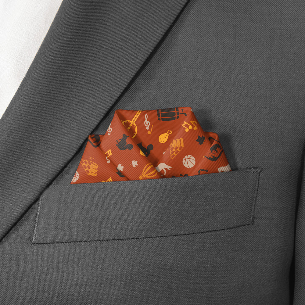 Kentucky State Heritage Pocket Square - Scalloped Fold - Knotty Tie Co.