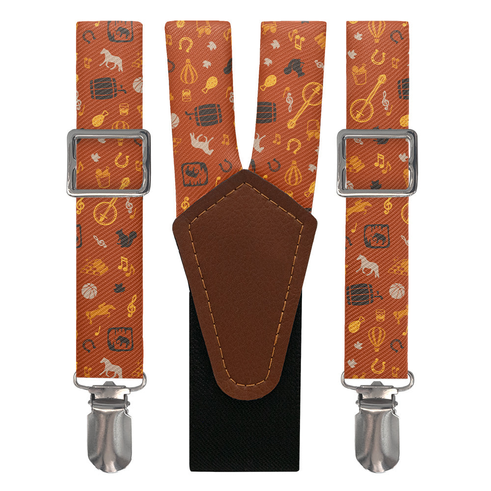Kentucky State Heritage Suspenders - Main View - Knotty Tie Co.