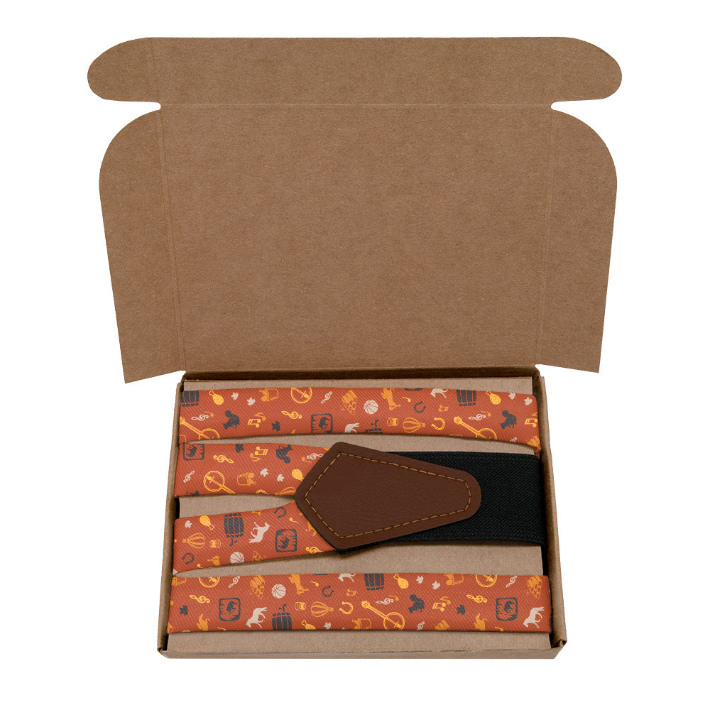 Kentucky State Heritage Suspenders - Kraft Gift Box Packaging - Knotty Tie Co.