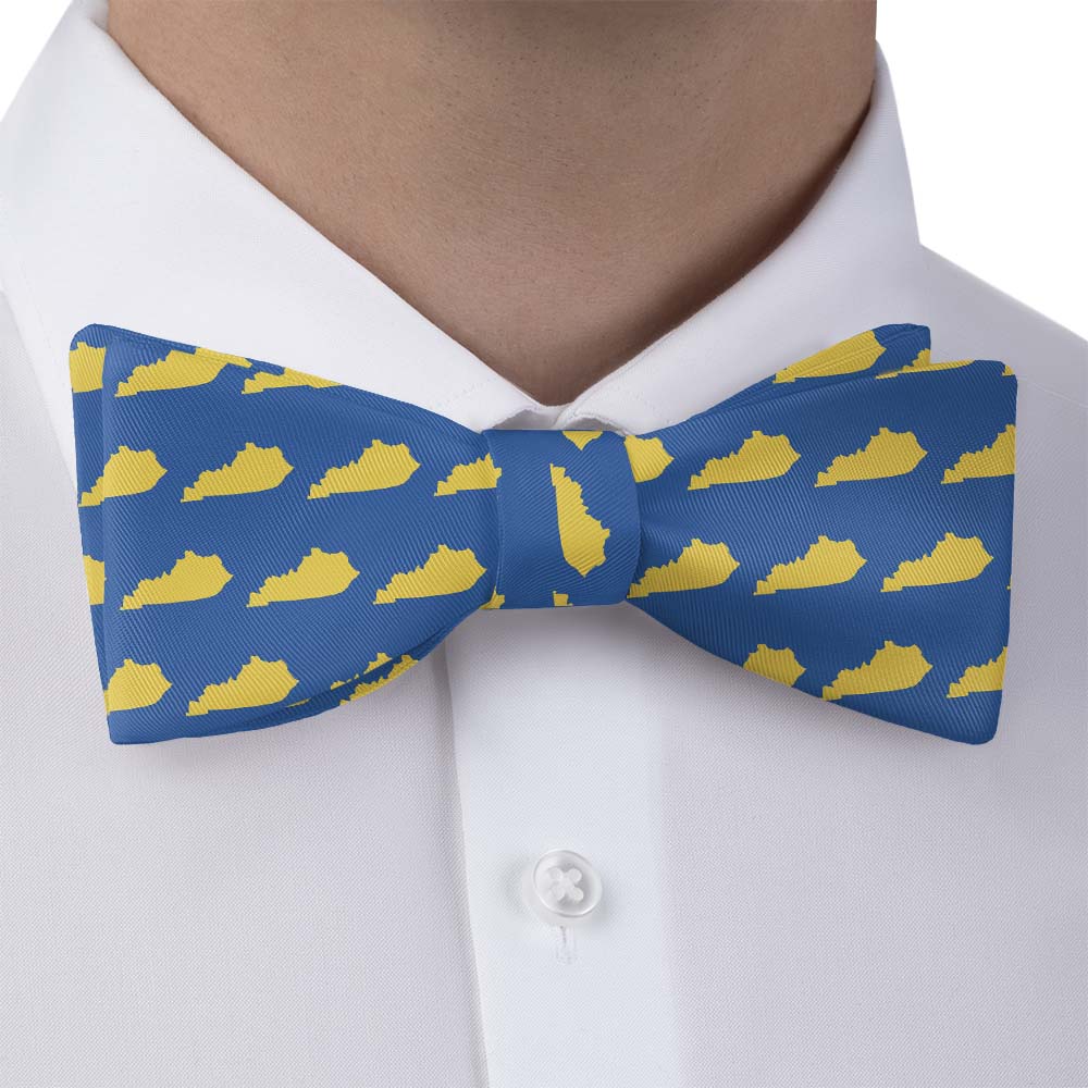 Kentucky State Outline Bow Tie - Bow Tie with Dress Shirt - Knotty Tie Co.