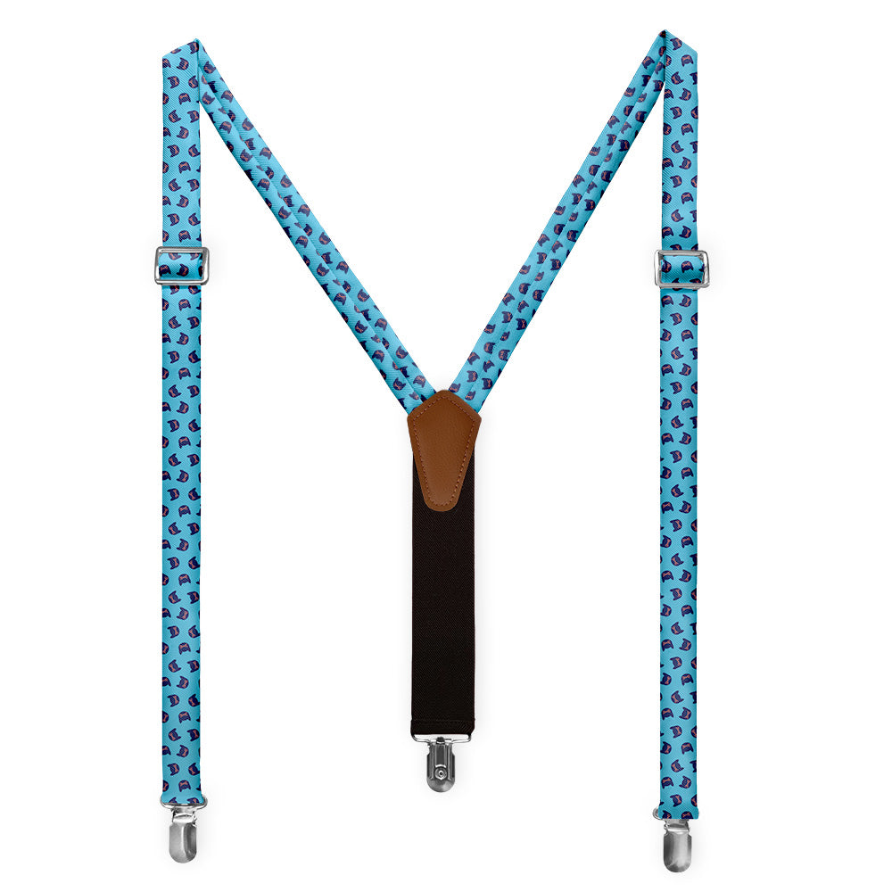 Kitty Cats Suspenders - Full Front View - Knotty Tie Co.