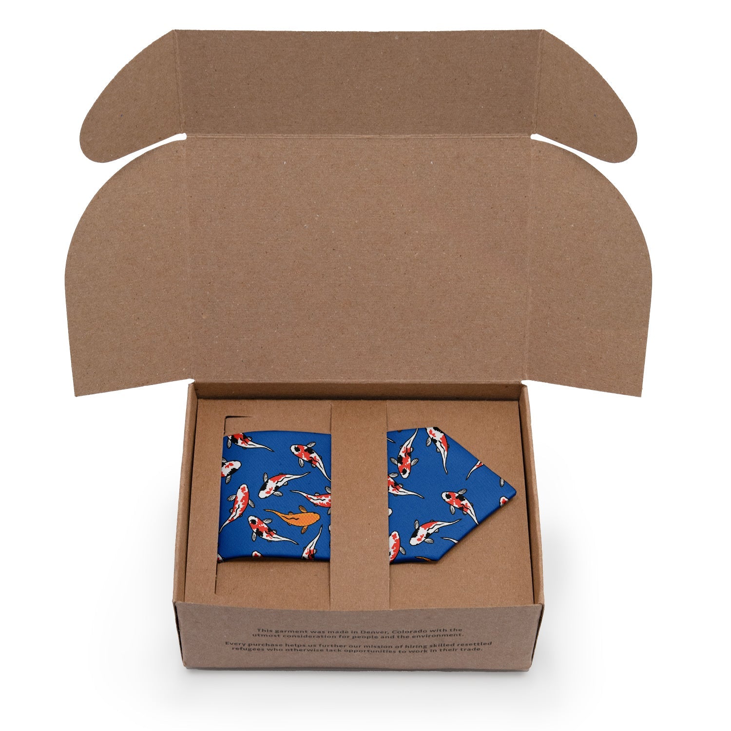 Koi Fish Necktie - Packaging - Knotty Tie Co.