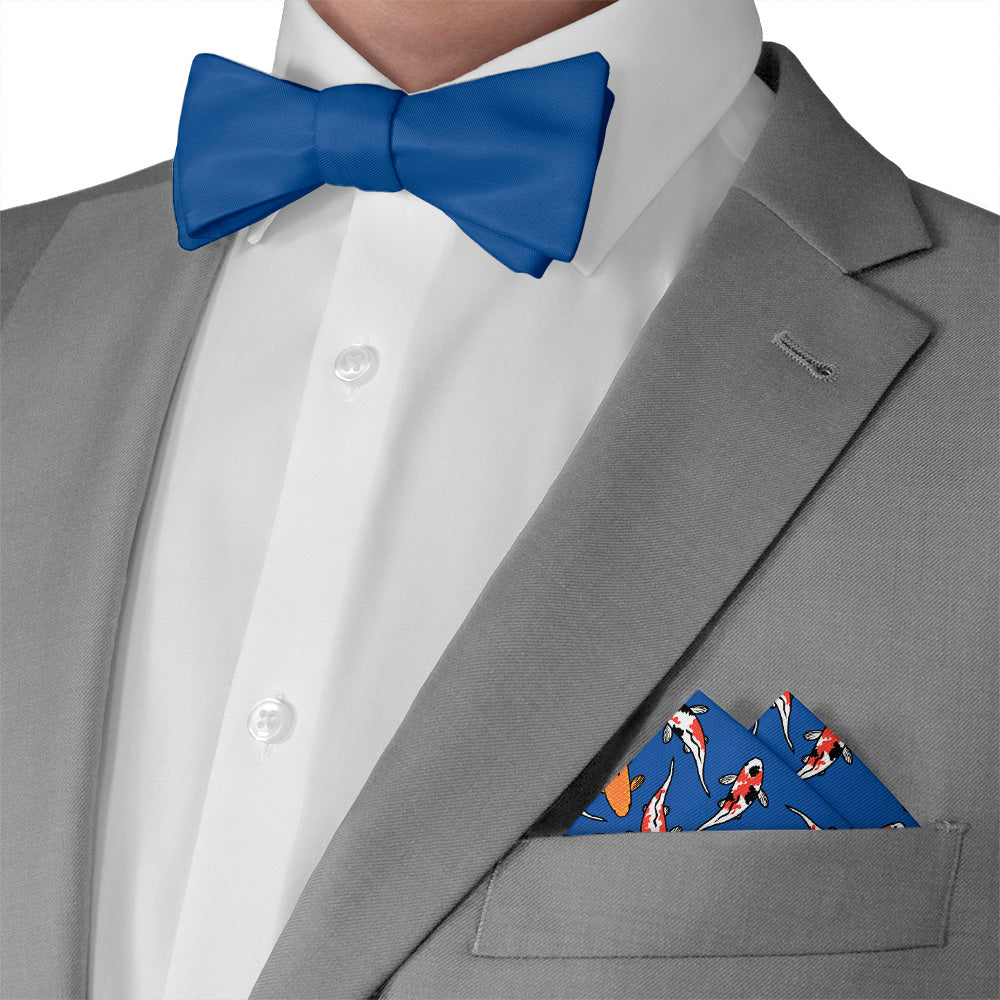 Koi Fish Pocket Square - Matching Bow Tie - Knotty Tie Co.