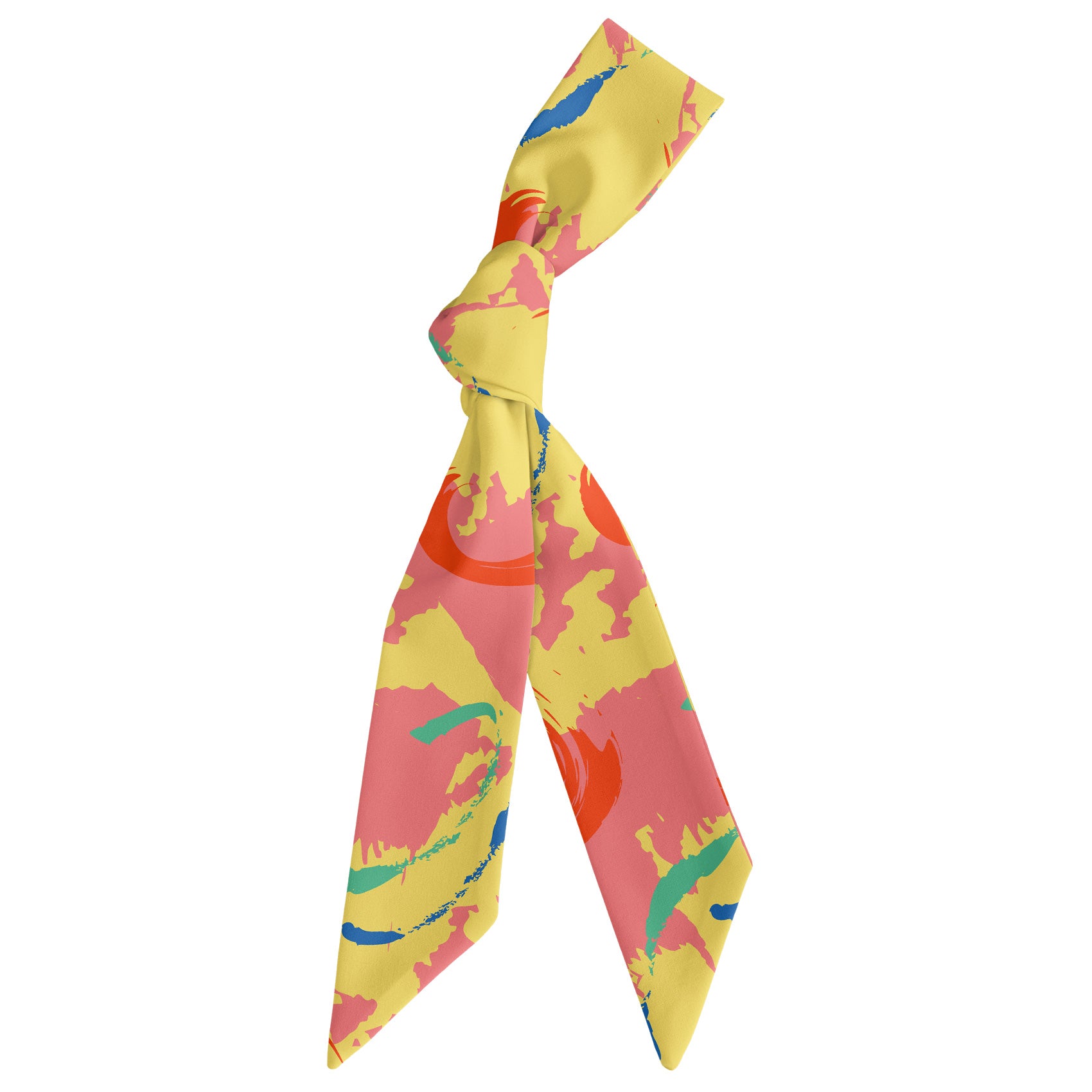 La Splash Hair Scarf - Scarf Tied Into Knot - Knotty Tie Co.