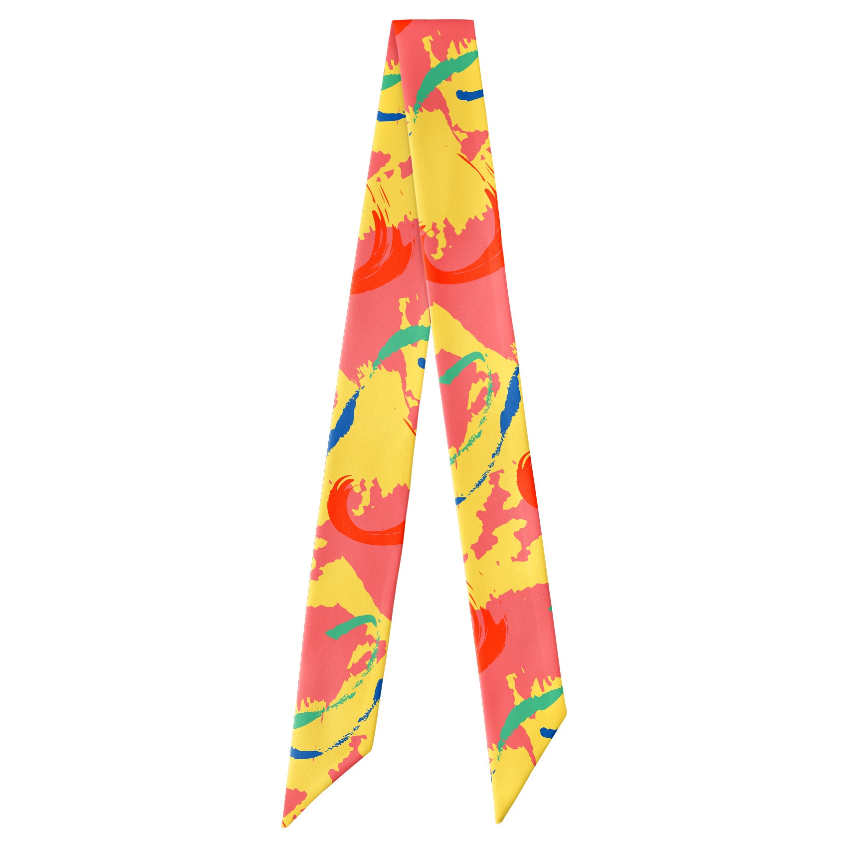 La Splash Hair Scarf - Full View of Hair Scarf - Knotty Tie Co.